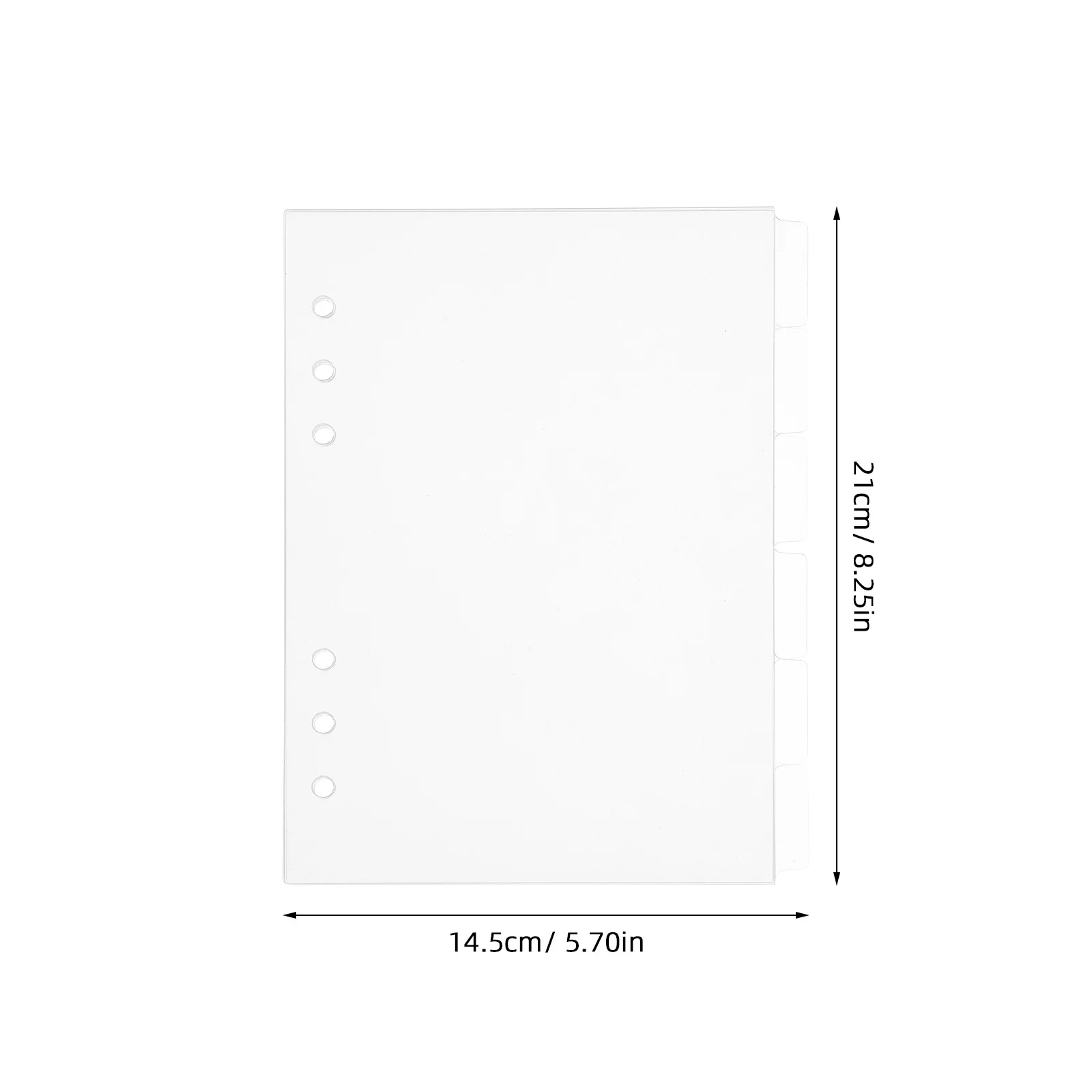 6 قطع من غطاء دفتر الملاحظات الأكريليك الشفاف، صفحات قابلة للإزالة، واقي مخطط المجلات DIY، غلاف شفاف لطلاب المسافرين #3