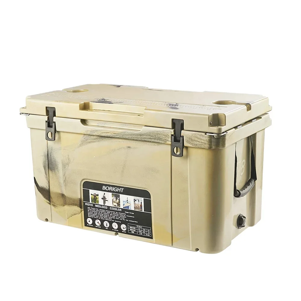 78QT Large Insulin Camping Medicine Picnic Hiking Food Cans Cooling Box with Wheels Fish Catch Kill Cooler Box