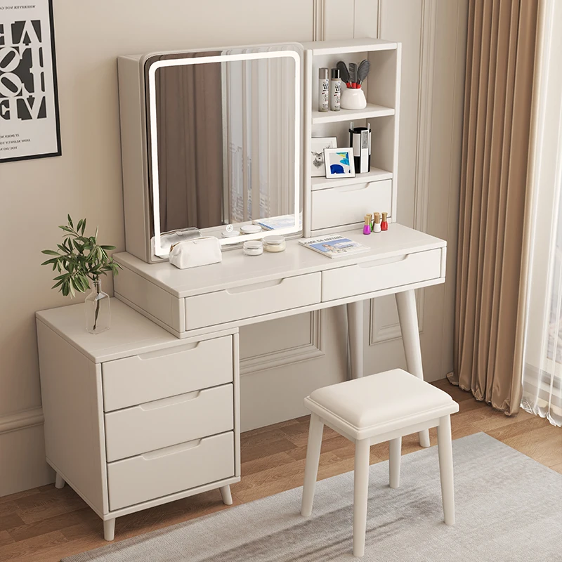 

Wood Modern Coffee Vanity Table Drawers Storage White Makeup Dressing Table Bedside Jewelry Penteadeira Lounge Suite Furniture