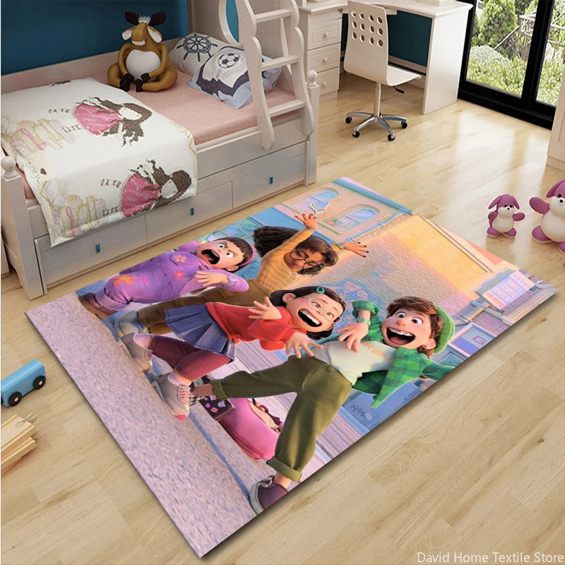 

Disney Turning Red Cartoon Area Rug,Carpet for Home Living Room Non-slip Bathroom Entrance Mat Chair Cushion Floor Mat