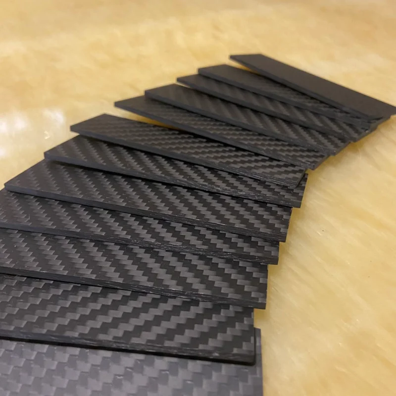 100x25mm Full 3K Carbon Fiber Plate Sheet High Strength Carbon Board Panel Thickness 2.5mm Matte Twill Weave