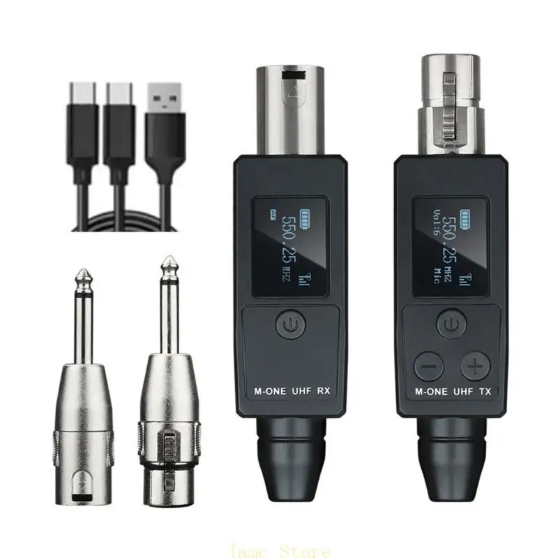 

LX0B Wireless Microphone System Adapter for Musicians,Singers and Public Speaker High Performances Lightweight Adapter