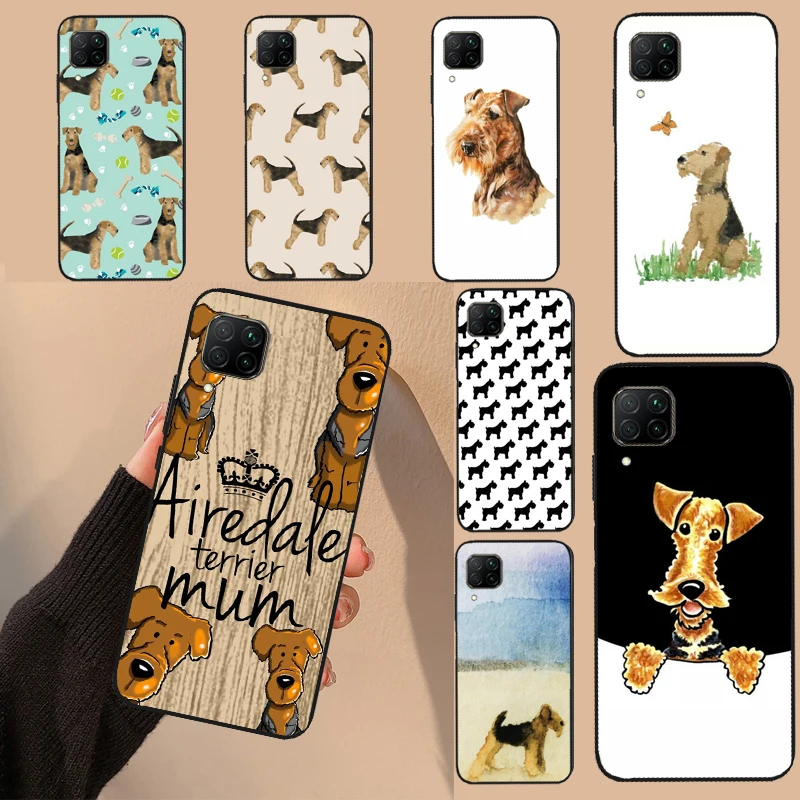 Airedale Terrier Dog For Huawei Nova 3i 7i 8i 11i 9 10 SE 5T Y60 Y70 Y90 P20 P40 P30 Lite Pro P Smart 2019 Case