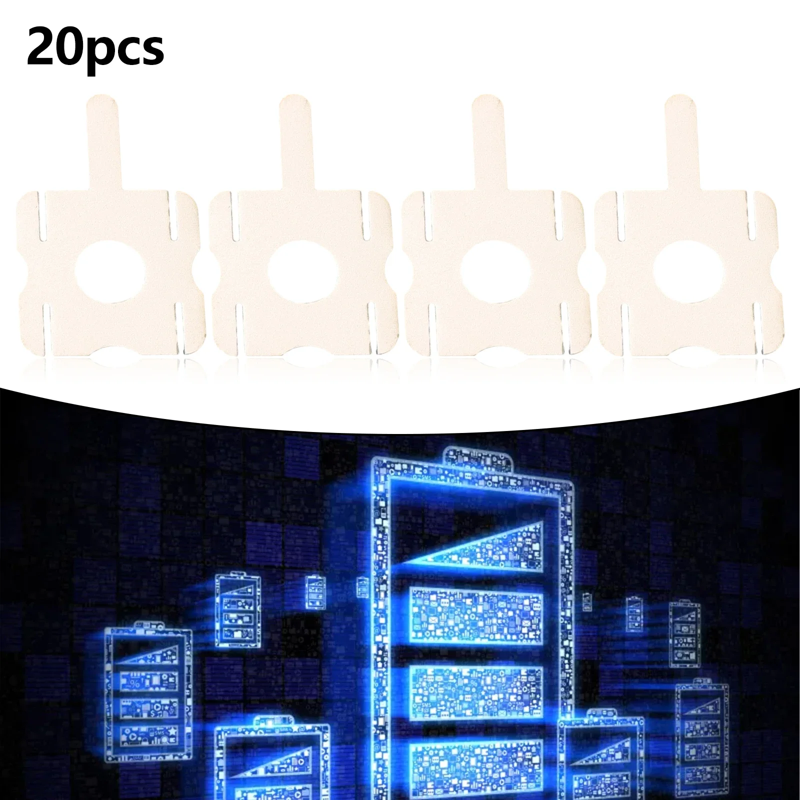 20 Pcs 4S Lithium Battery Pack Replacement Spot Welding Nickel Plated Sheet U-Shaped For Soldering Equipment Accessories