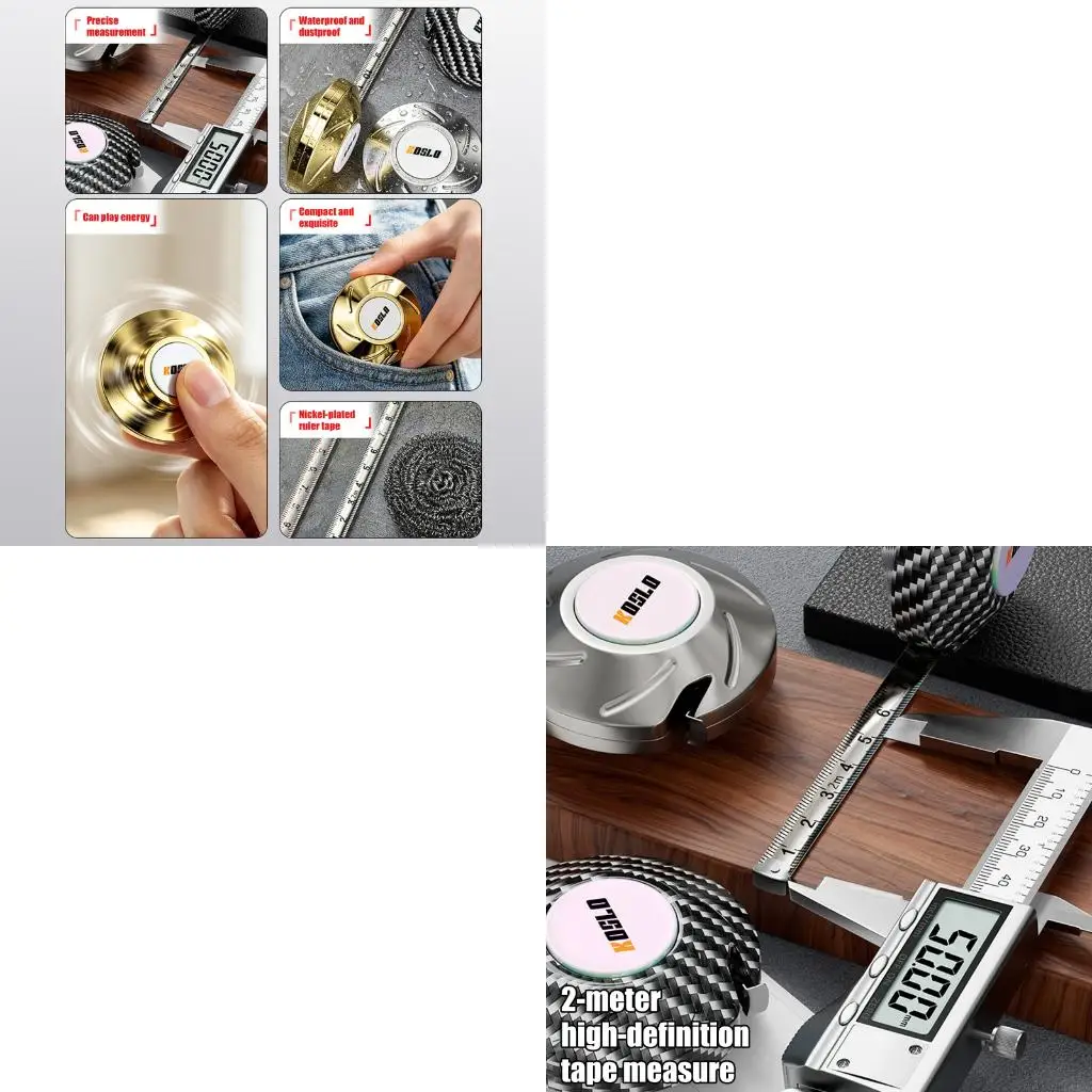 Small Size Steel Tape Measure Featuring Metal Construction and Key Chain Hook for Portable Convenient Use high quality