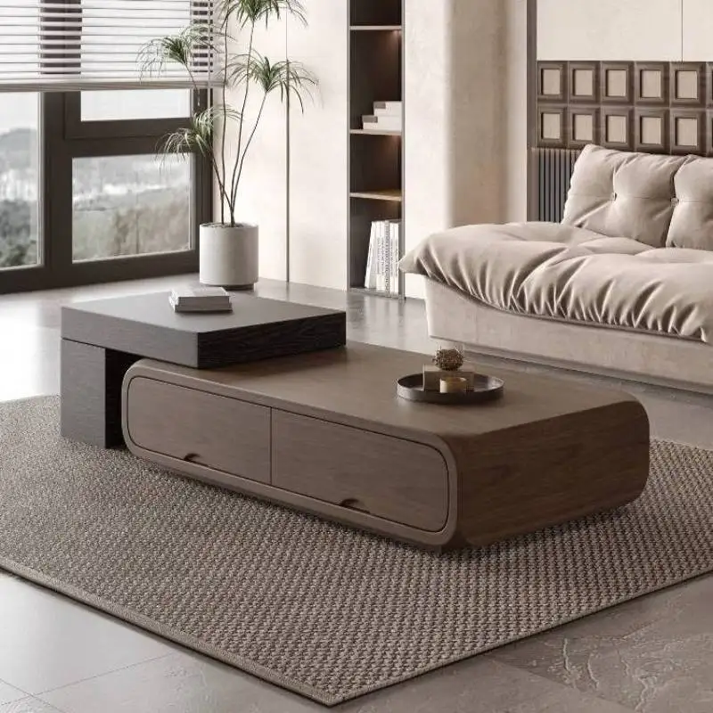 

Extendable Wood Coffee Tables Storage Italian Vintage Designer Coffee Tables Japanese Nordic Mesa De Centro Furniture For Home