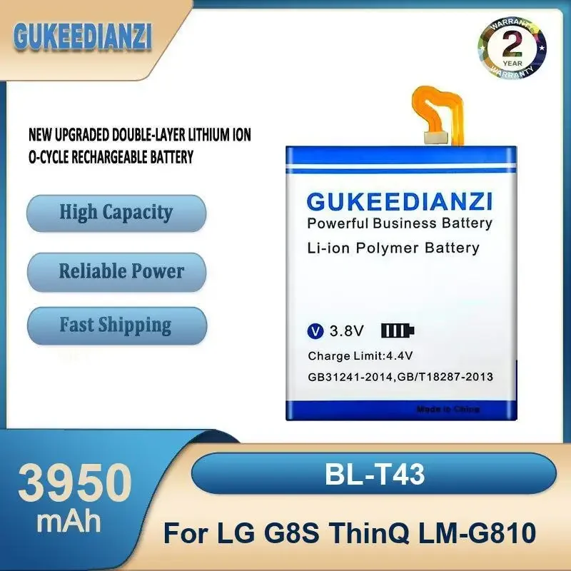 

BL-T43 Аккумулятор большой емкости для мобильного телефона 3950 мАч для LG G8S ThinQ LM-G810