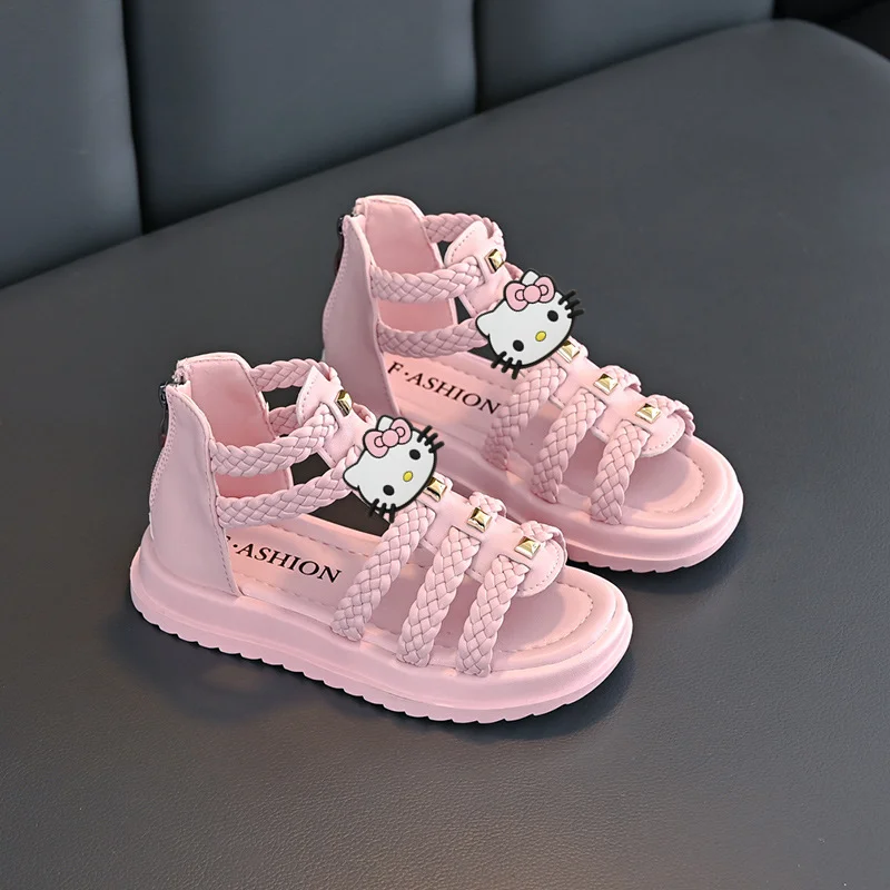 

summer new fashion princess shoes Sanrio kids soft sole girls baby beach shoes hello kitty girls sandals