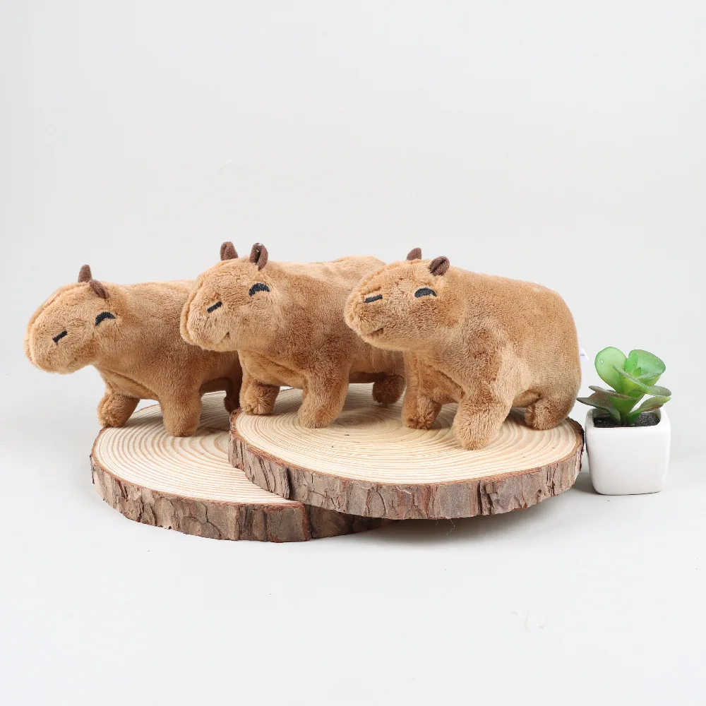 18cm Capybara Plush Simulation Capibara Anime Fluffty Toy Stuffed Animals Plush Toys Soft Doll Children Birthday Christmas Gift