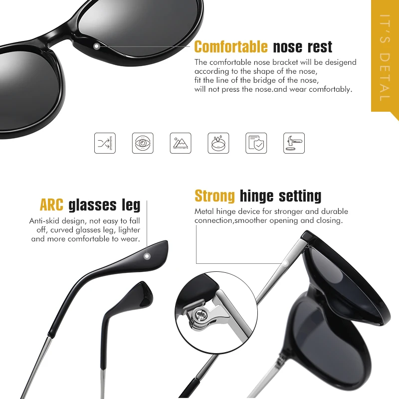 LM Vintage Leopard Frame Women Sunglasses Polarized Fashion Men Sun Glasses Classic Shades Travel Safe Driving UV400 Goggles