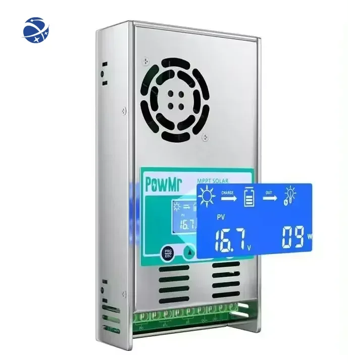 PowMr 12v/24v/36v/48v MPPT 60A Solar Char Controller 160V Max PV LED Display LCD Solar Regulator for 12v/24v System Volta