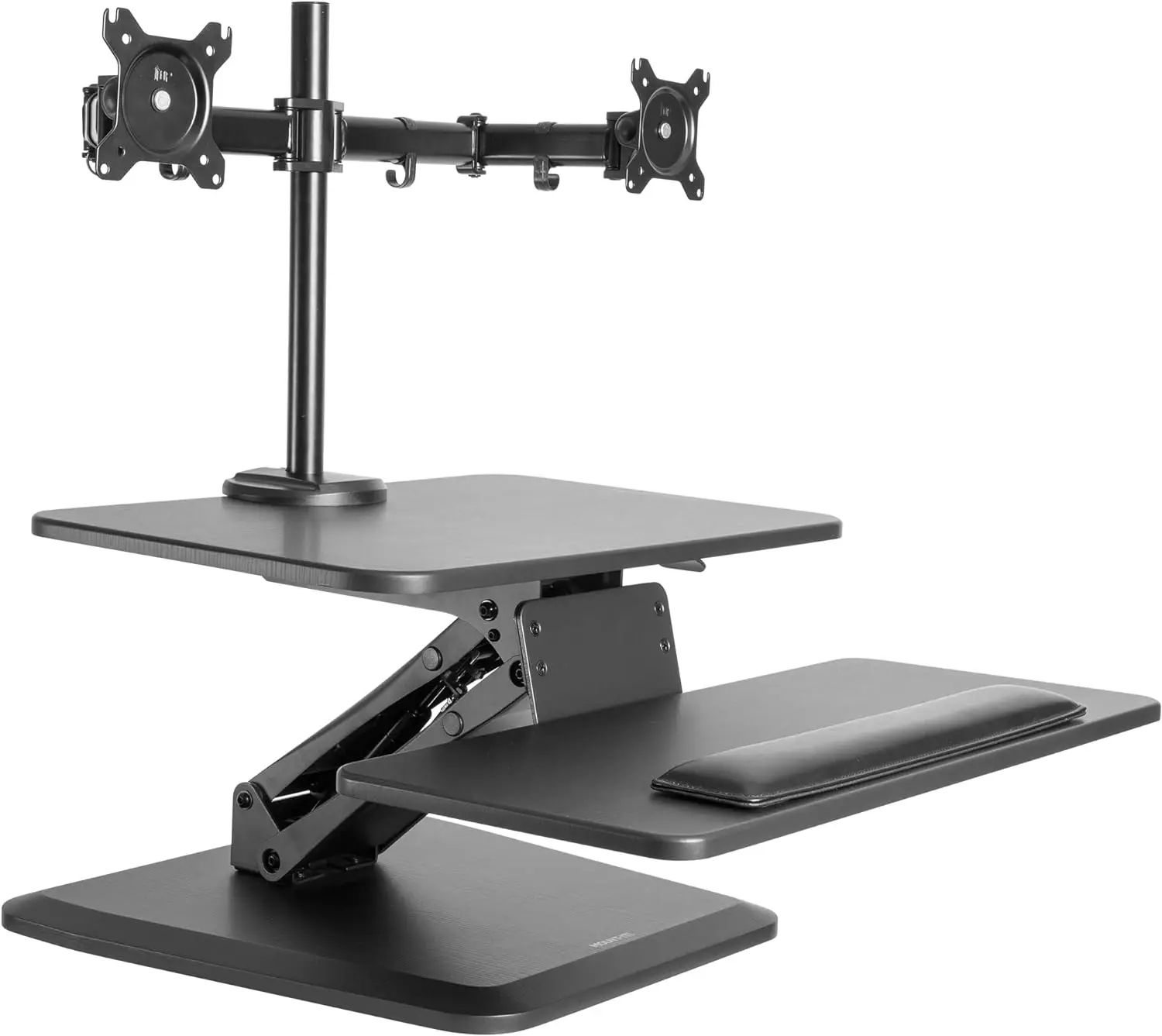 Standing Desk Converter, Stand Up Desk Riser with Dual Monitor Mount