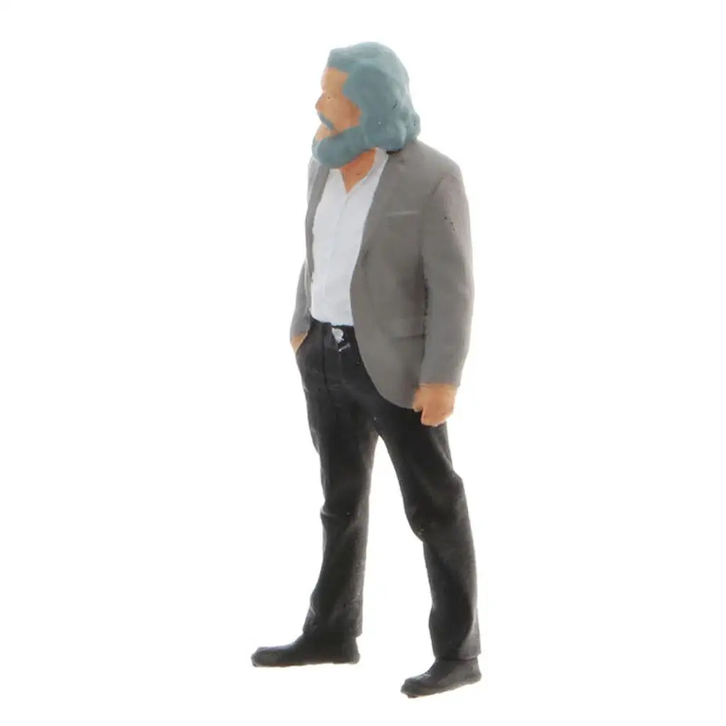 

1:64 Figures Diorama Miniature Scene People Professor Model Layout S Scale