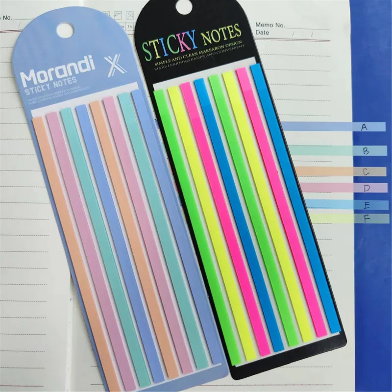 160Sheets Markers Index Tabs Bookmark Transparent Sticky Classify Files  For Book Waterproof Notes Strip Student Flags