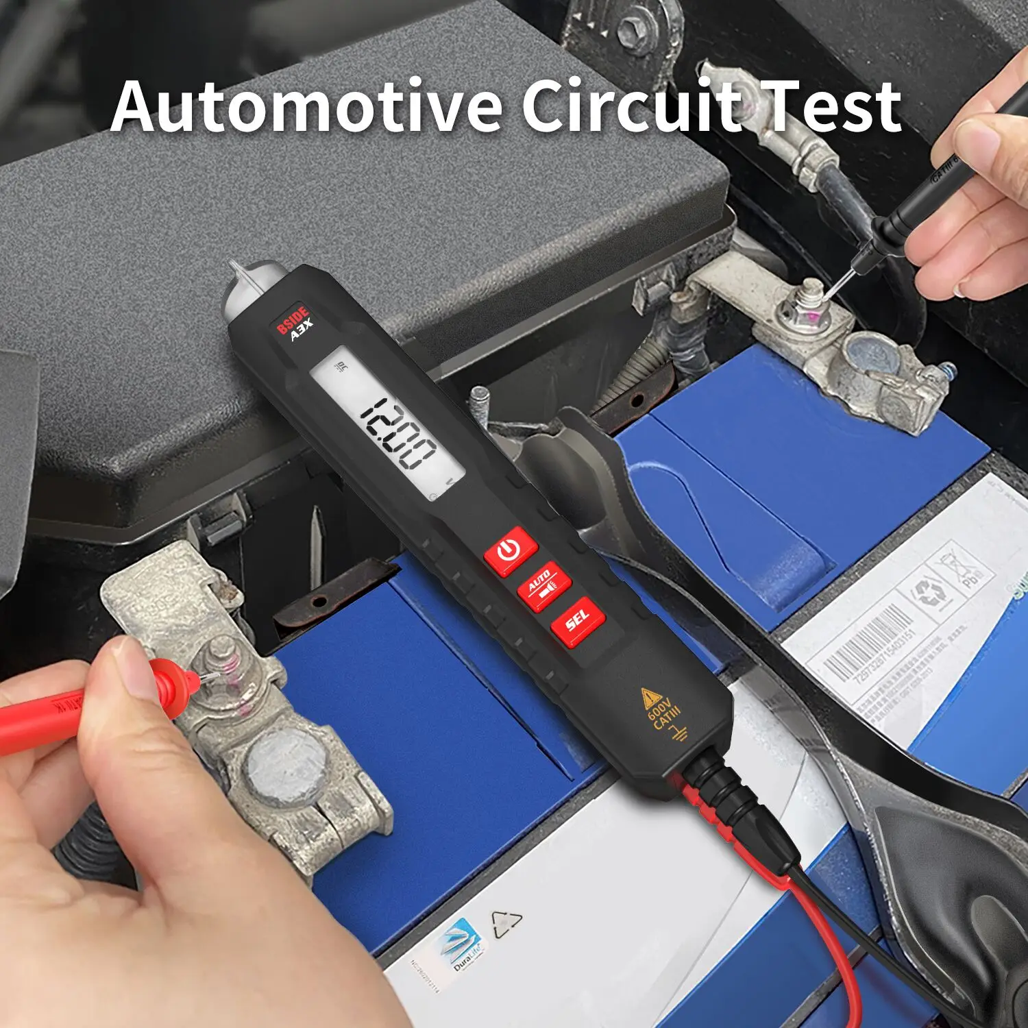 TK HOT BSIDE A3X كاشف جهاز قياس الجهد الكهربائي، السعة ديود عدم الاتصال التيار المتناوب الاستشعار القلم لايف سلك تحقق نقطة التوقف تحديد موقع V-Alert #6