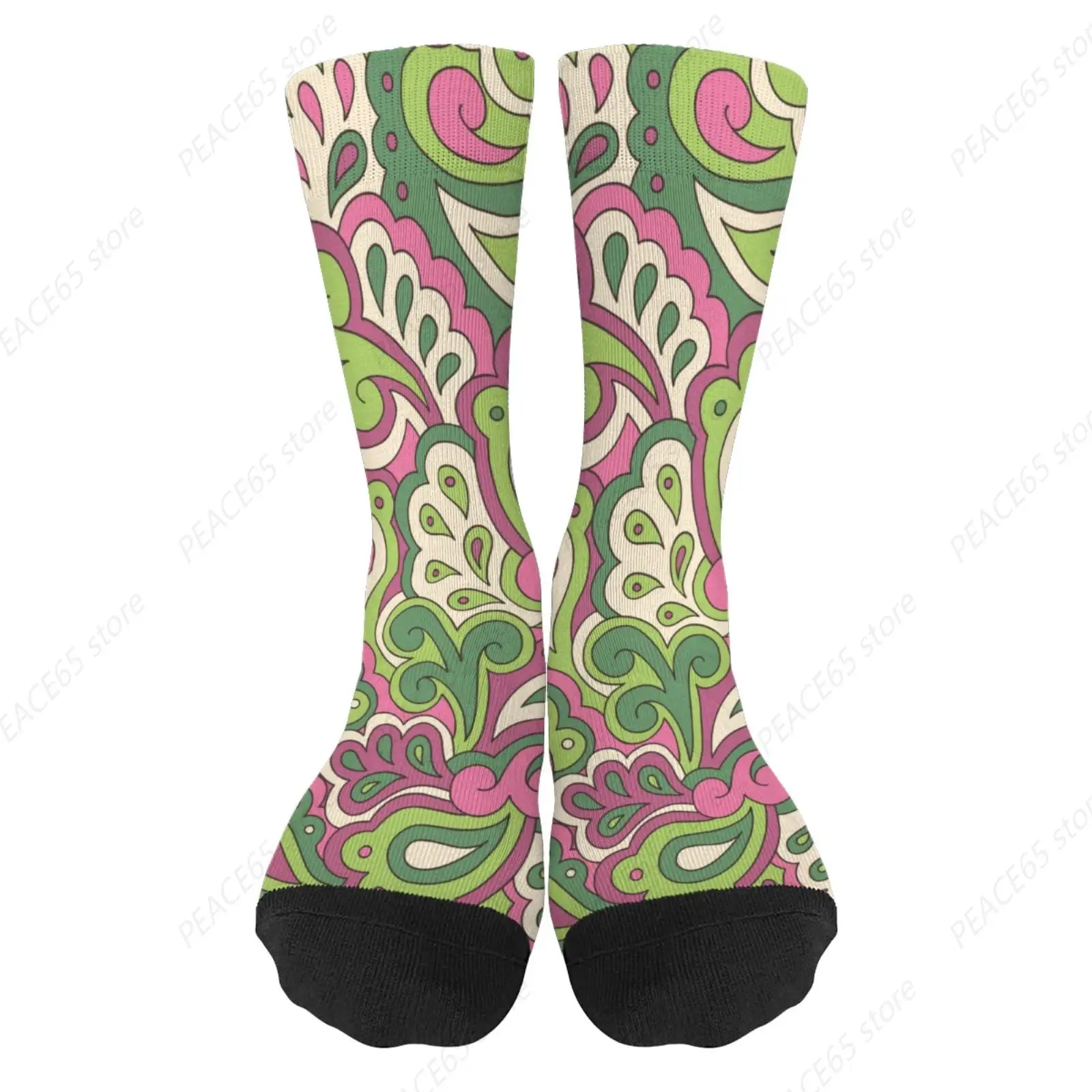 Funny Socks Hippie Sock retro Dress Socks