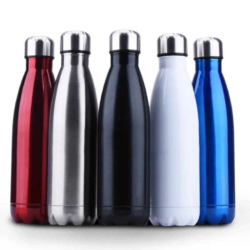 350/500/750/1000ml Double Wall Stainles Steel Thermal Water Bottle Sport Thermos Bottle Keep Hot and Cold Insulated Vacuum Flask