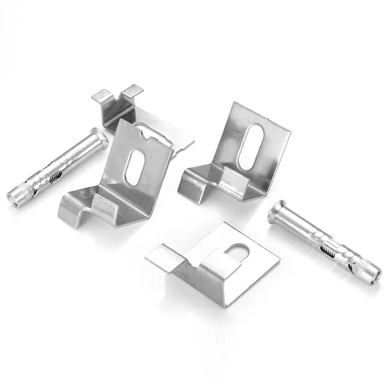 50pcs Ceramic Tile Hooks Stainless Steel Hook Wood Plank Stone Hook External Wall Fixed Bracket Hardware Tool Accessories