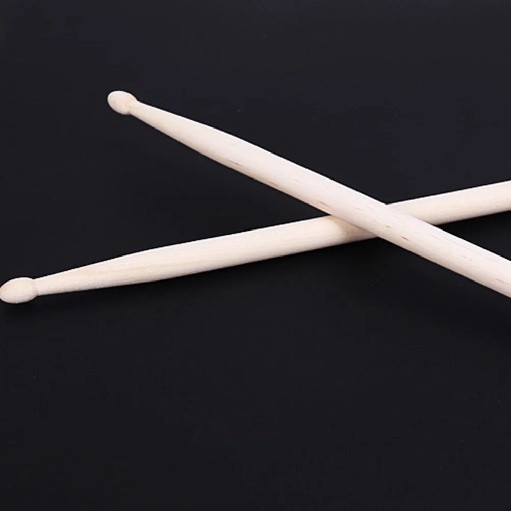 

Drumsticks 3 Pairs Maple Wooden Sturdy Stage Performance Lightweight Durable Musical Parts Beginner Professional
