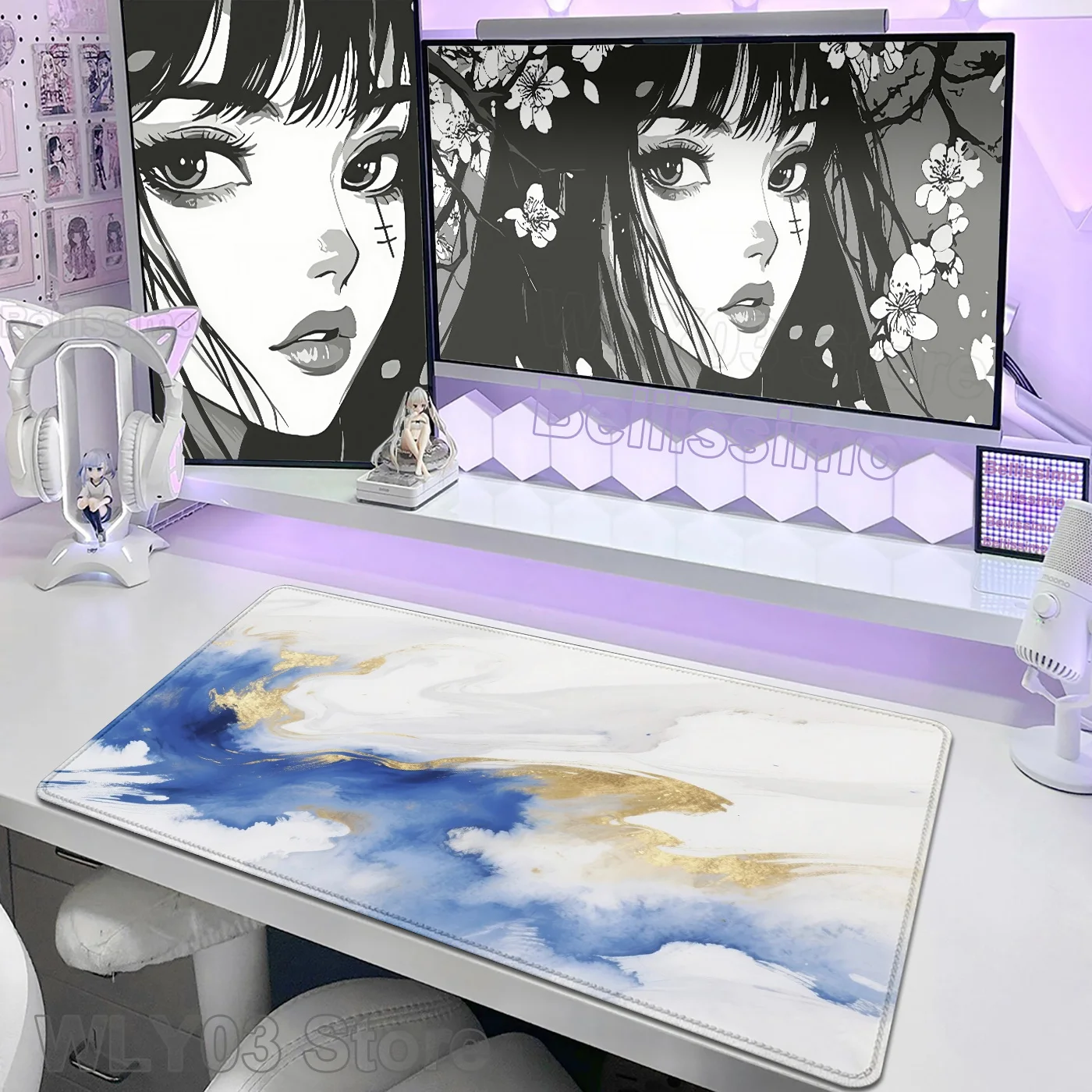 Mouse Pad  Deskpad large non-slip Mouse Mat  Fresh Mousepad Cartoon Surface for the Mouse Premium Office Accessories for Desk