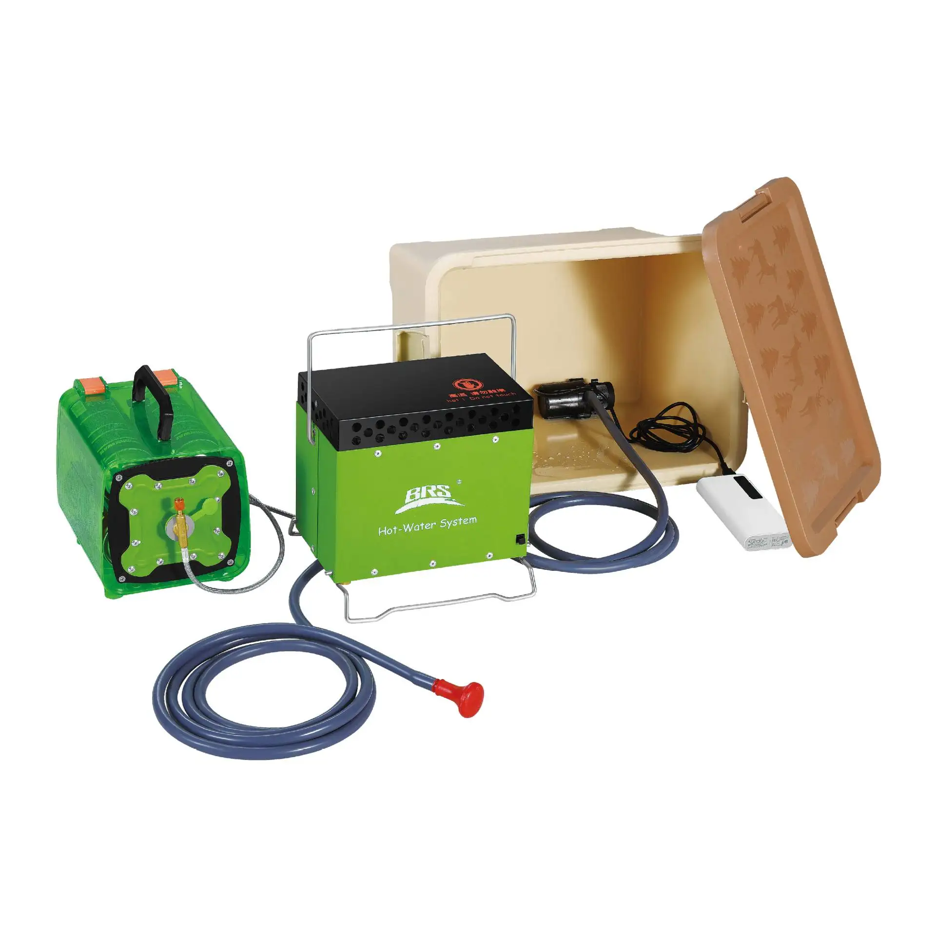 

Outdoor water heater, outdoor self-driving bath artifact, efficient and portable