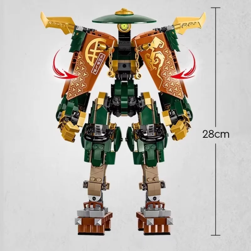 784pcs Shinobi Lloyd And Arin's Team Mechs Double Samurai Robots Fit 71794 Building Blocks Bricks Toys For Kids Christmas Gifts