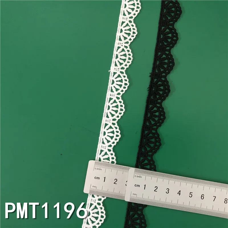 20 Types of Black Lace White Fabric Applique Embroidery Cotton Ribbon Trim Eyelet Trim High Quality Lace Lolita Waves Edge Lace