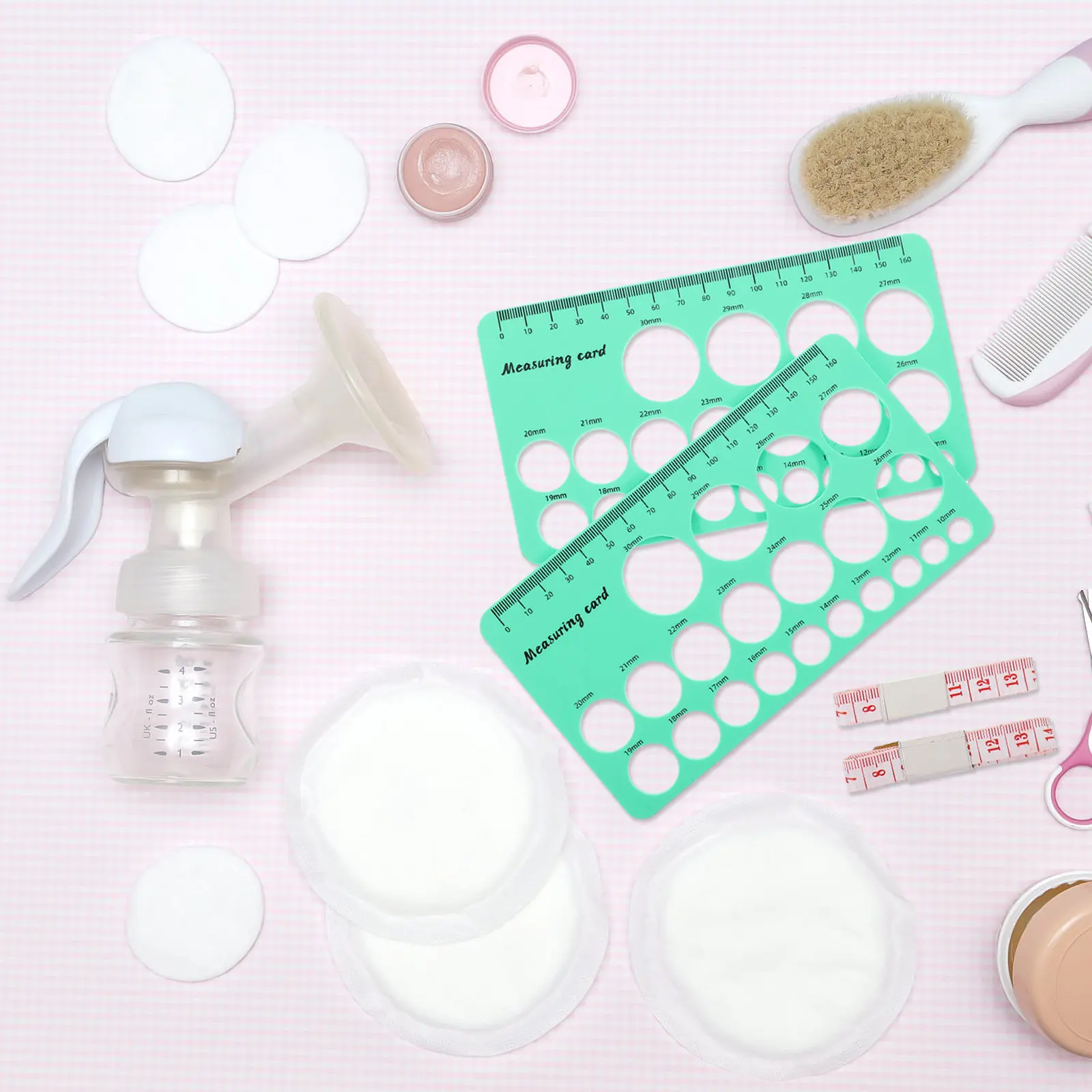 

Набор измерительных карточек для фланцев, прецизионный измерительный инструмент для определения размера груди, портативный шаблон для черчения кругов