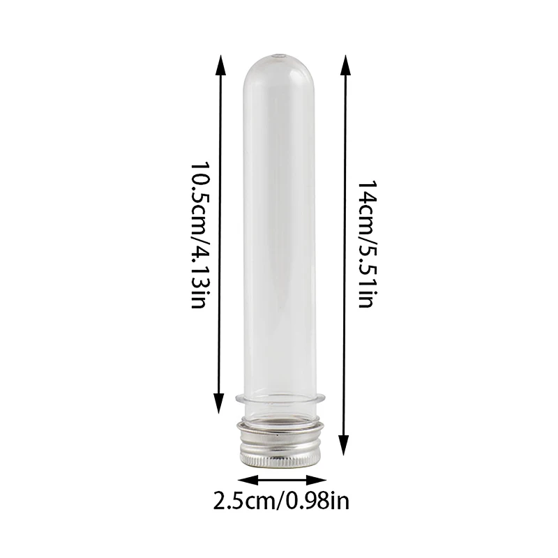 1/5Pcs Plastic Lab Test Tubes Transparent Candy Box Wedding Birthday Party Candy Packaging Box Baby Shower Party Decoration.