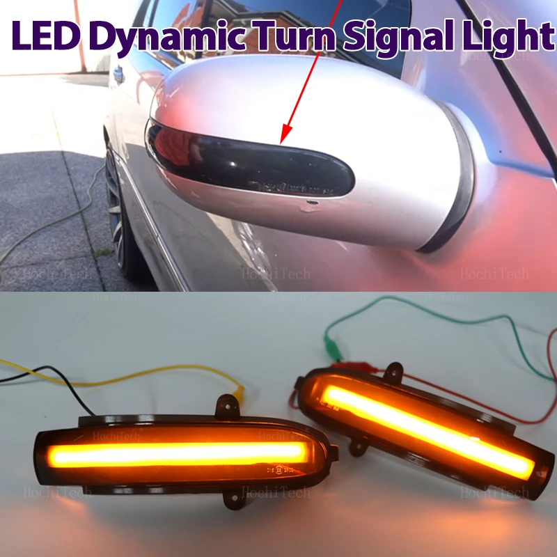 

2x Динамический указатель поворота Φ индикатор бокового зеркала лампа для Mercedes Benz C Class W203 W211 S203 CL203 2001-2007