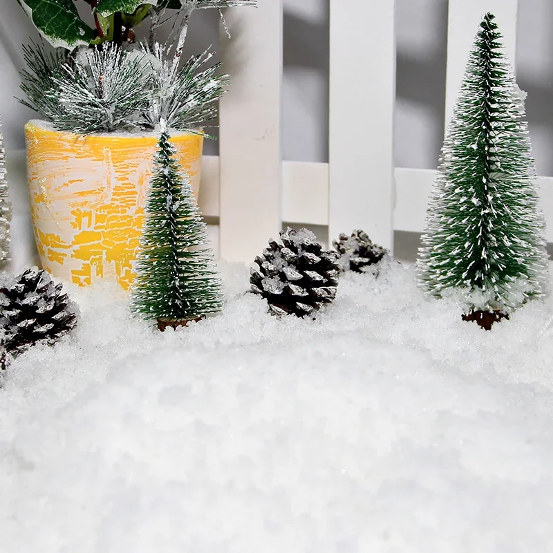 Artificial Drifting Snow Powder Frozen Party Snow Queen Christmas Party Decoration Fluffy Fake Snowflakes Winter Decoration view 3