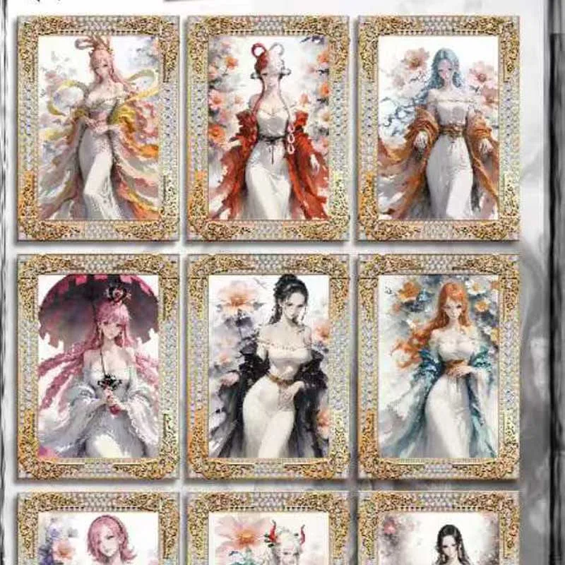One Piece Metal Diamond-Set Card Wholesales Collection Cards Booster Box Heiren Wenchuang Anime Playing Cards Toy For Kid Adult