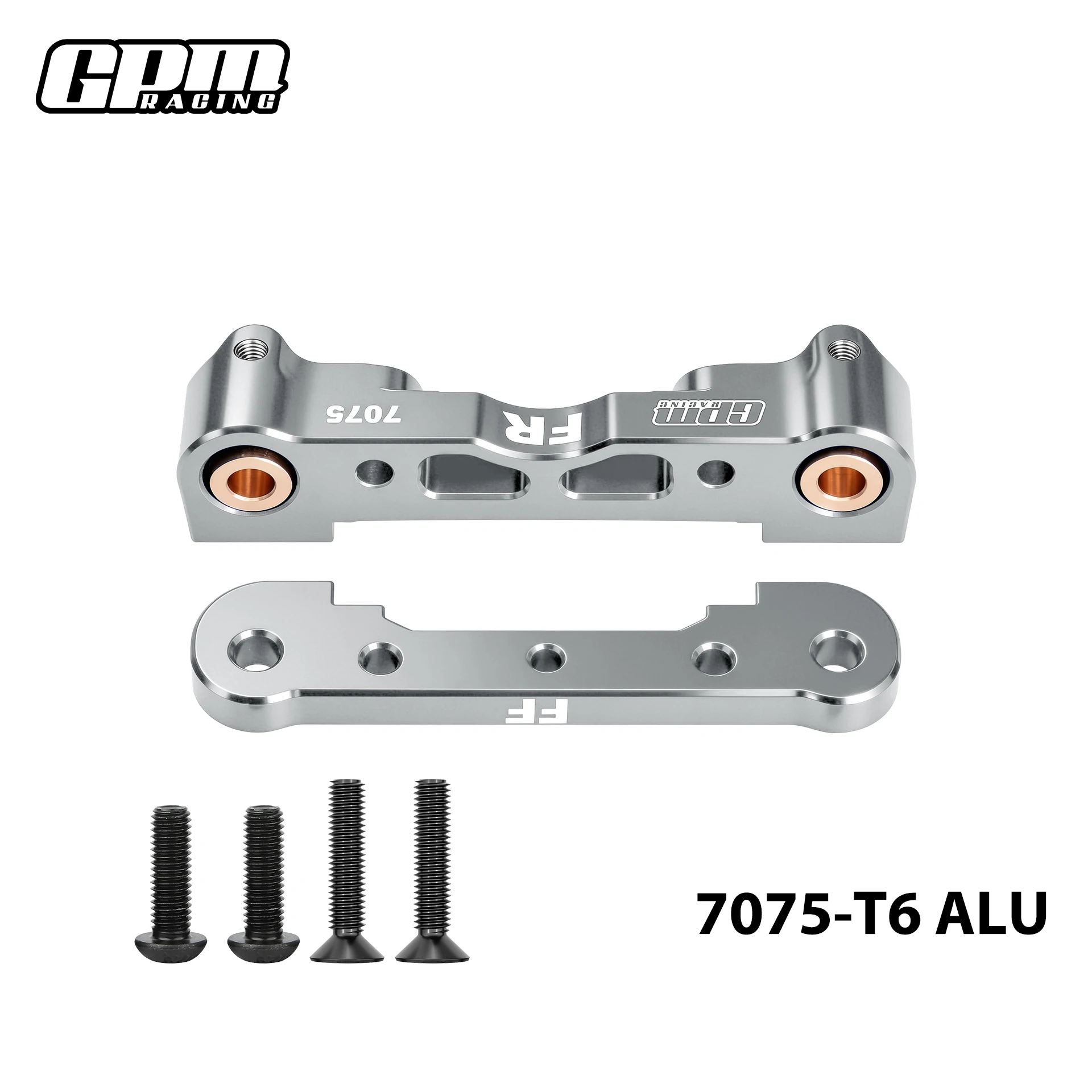 GPM 7075-gelegeerde voorste onderste ophangingsbeugel voor de ARRMA 1/8 Kraton 6S / Outcast / Talion / Notorious / Typhon / Infraction.
