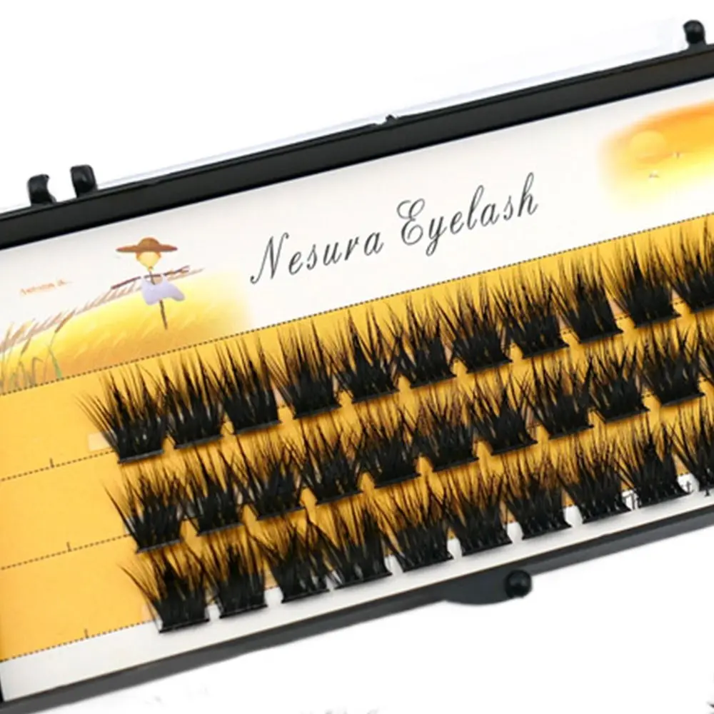 3 خطوط Wispy جلدة مجموعات C حليقة سميكة رموش فردية لينة مريحة مع رقيقة الفرقة 40D العنقودية رمش ملحقات DIY بها بنفسك #2