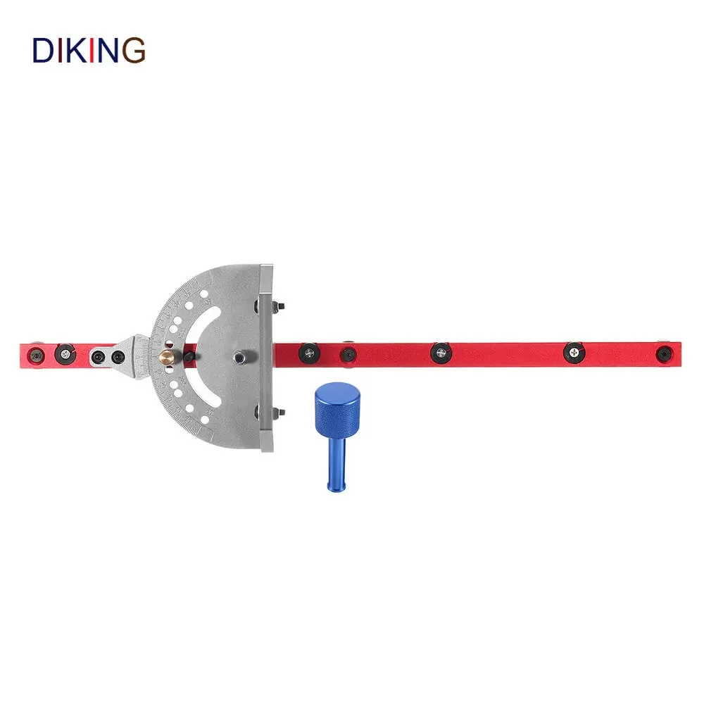 Diking-Sistema de calibre de inglete de ángulo para carpintería, enrutador de sierra de mesa, 450mm, 0-90 grados