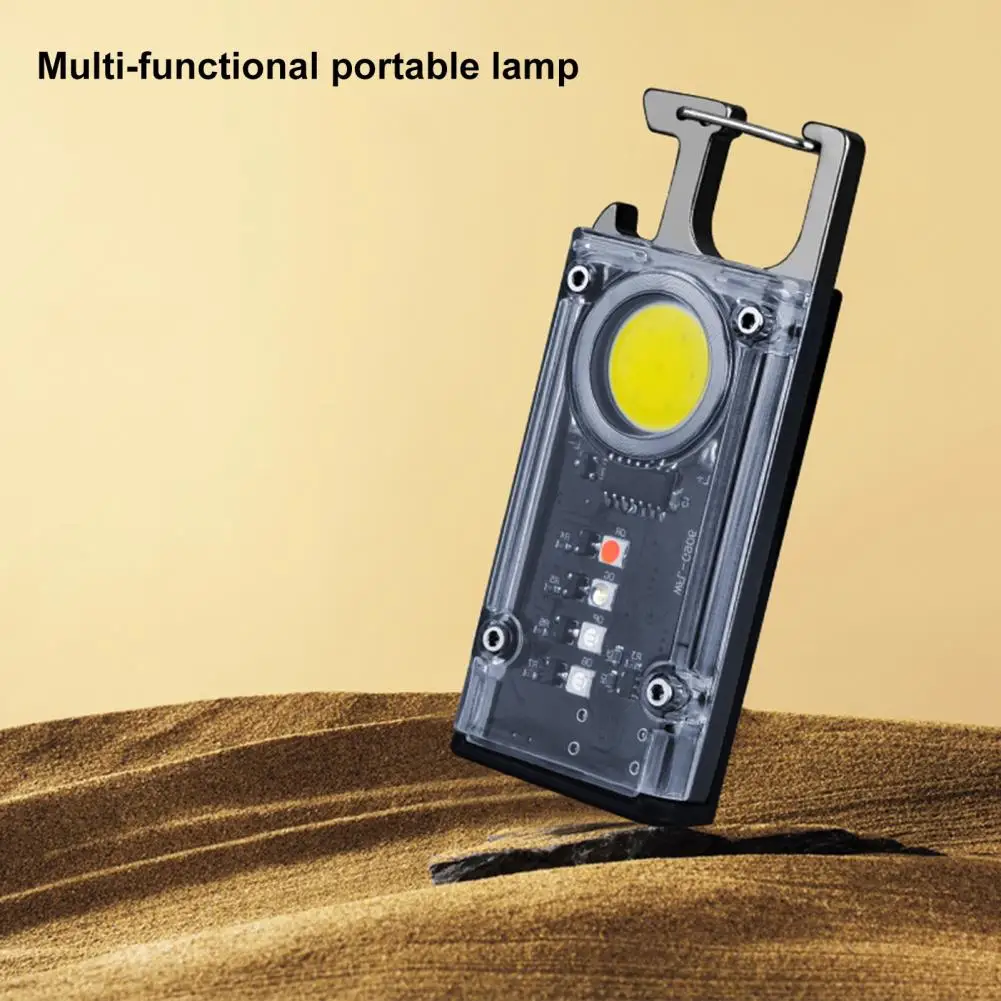 Small Flashlight  Solid 8 Light Modes Compact  500 Lumens Bright Mini Keychain Light Camping Accessories