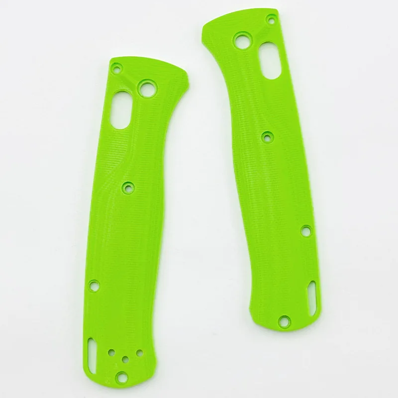 Imagem -02 - Custom Crossfade Knife Escalas Patches para Benchmade Facas Fazendo Acessórios Peças 11 Cores G10 Bugout 535 Par