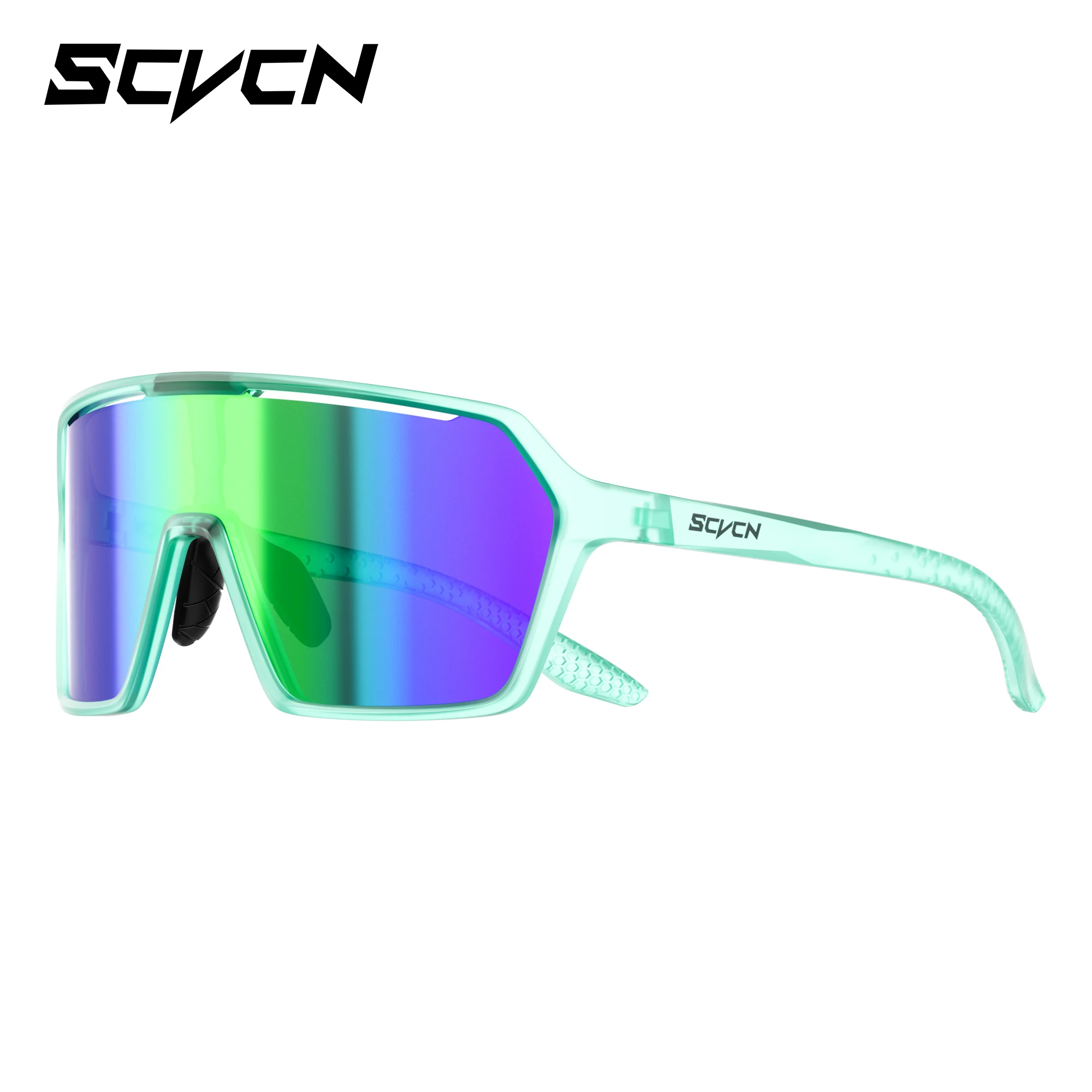 SCVCN Photochrome Sonnenbrille für Herren, Fahrradbrille UV400n, Damen-Fahrbrille, MTB-Rennrad-Sportbrille, Laufbrille