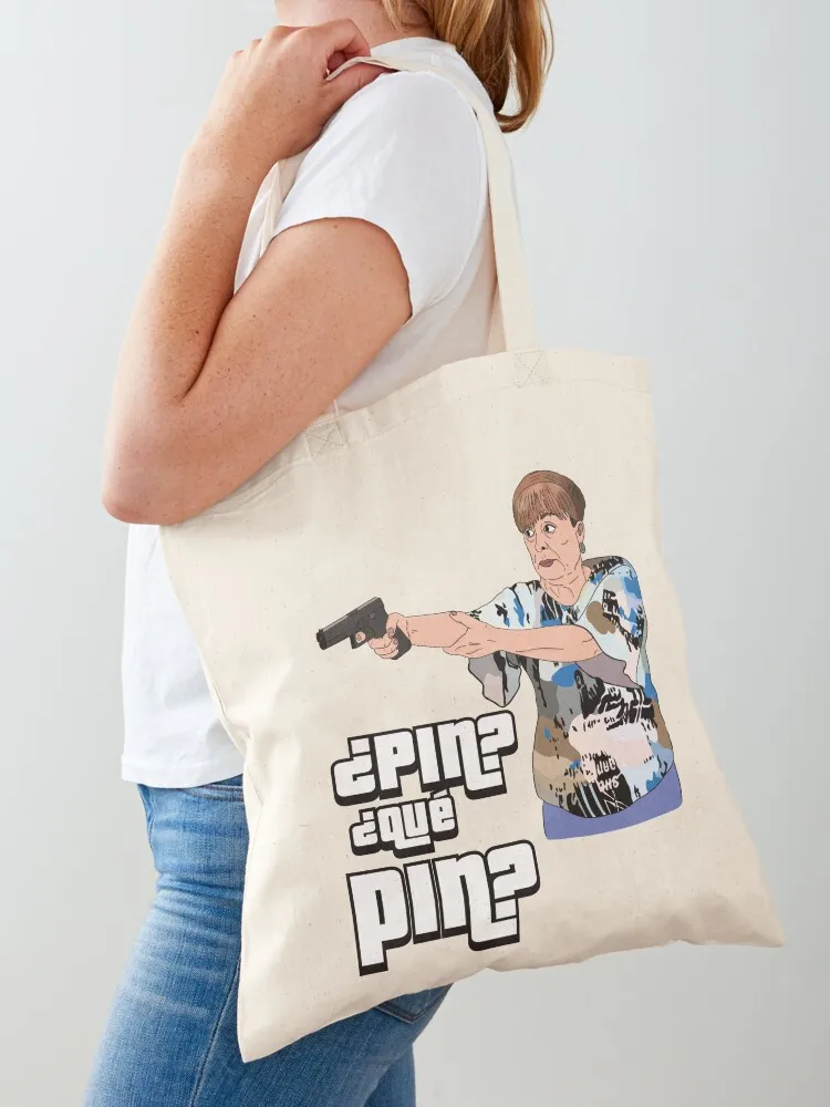 

Pin Qué pin Vicenta - Aquí No Hay Quién Viva Tote Bag canvas shopping bag university shopper bag canvas tote bags