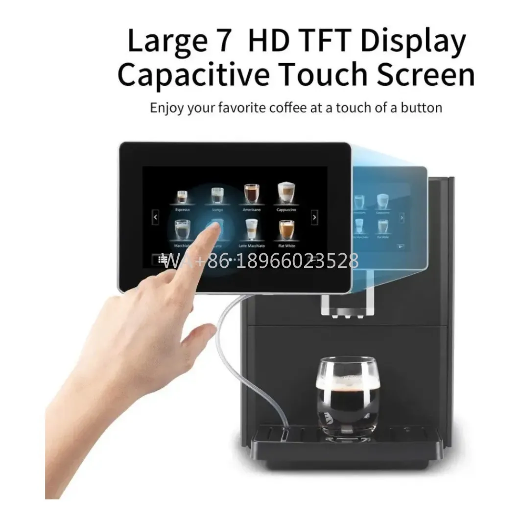 

Концентрированный итальянский светодиодный дисплей, кофемашина, шлифовка, универсальный, полностью автоматический сенсорный экран