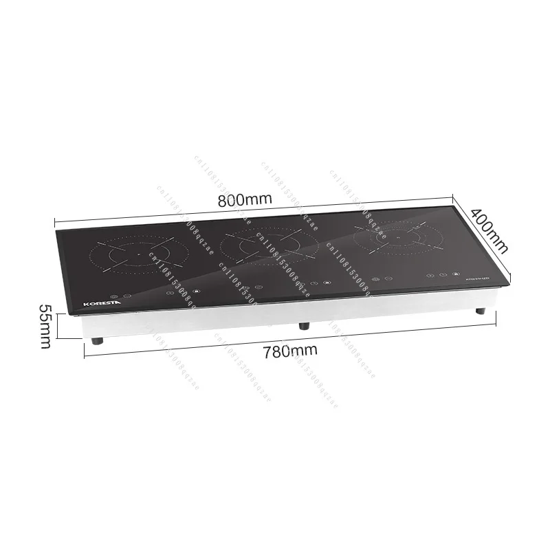 3000W 1Undermount Hidden Induction Cooktop Invisible