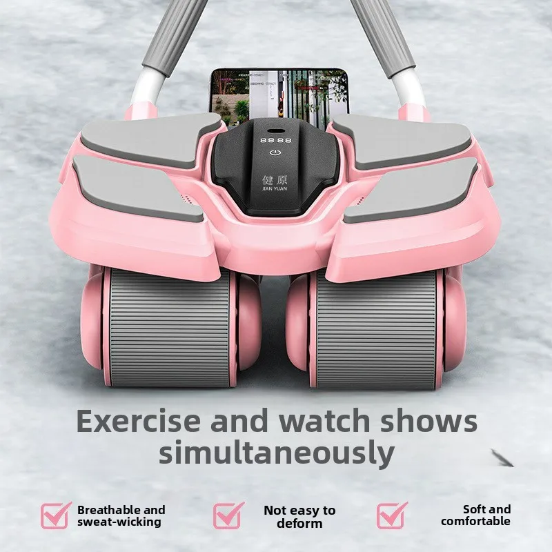 four-wheel-abdominal-wheel-elbow-support-style-automatic-rebound-abdominal-muscle-wheel-fitness-equipment-home-gym-exercise