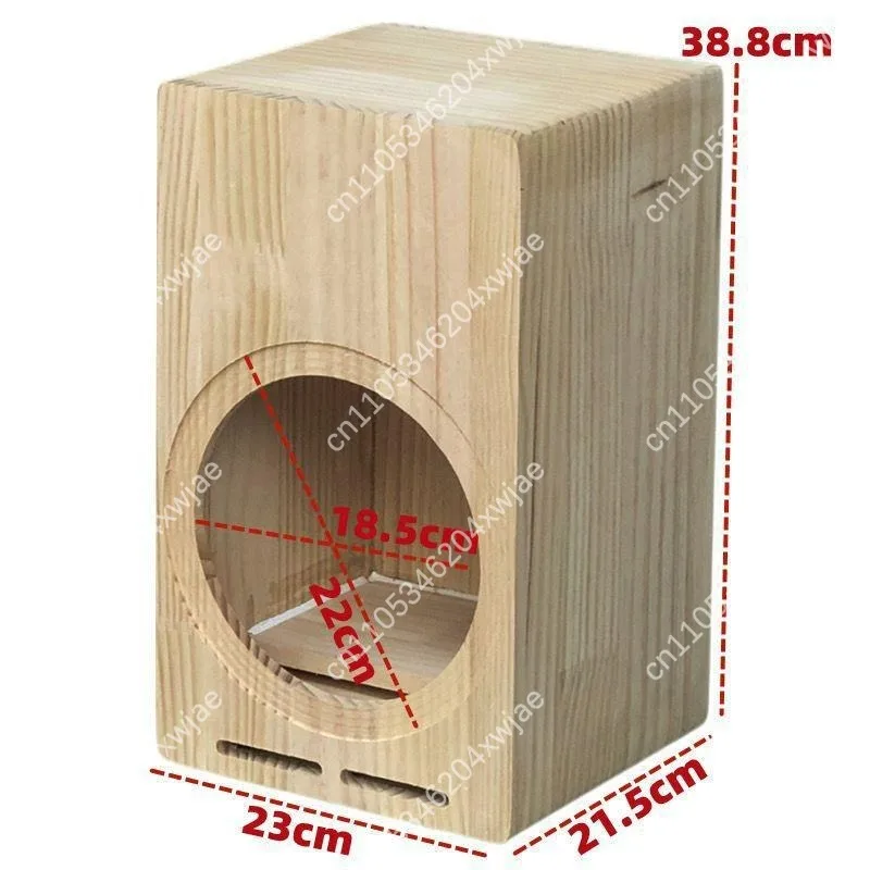 Solid Wood Speaker Cabinet Empty Box 4 5 6.5 8 Inch, Labyrinth Bass Reflex DIY Enclosure for 2-Way Bookshelf Speaker