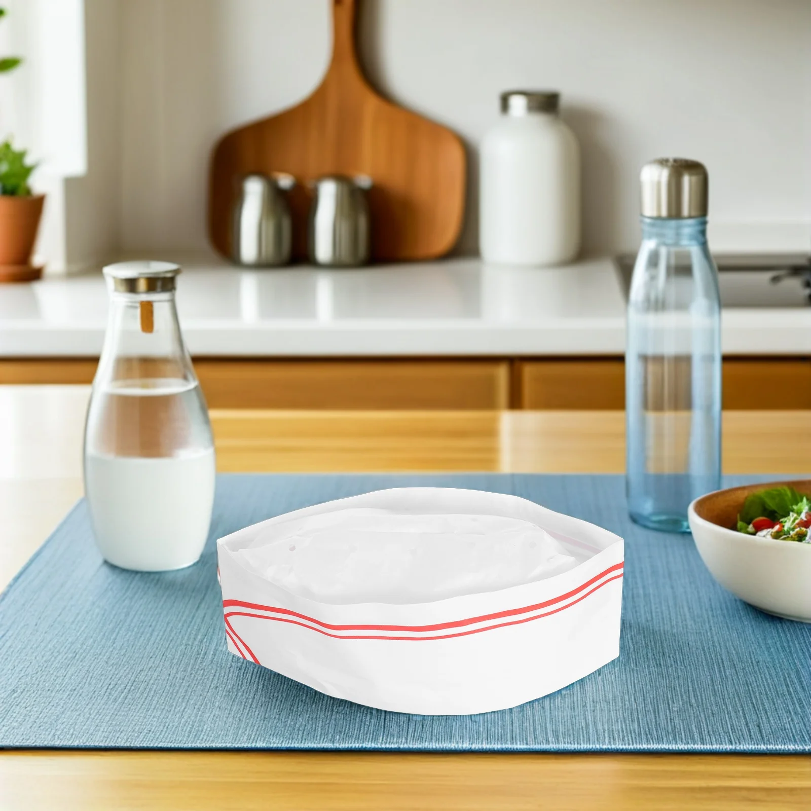 40 Stück Papier-Kochmütze, Küchenarbeit, Einwegkappe, leichtes, weiches Material, ideal für Köche, Bäcker, Catering, Schulen