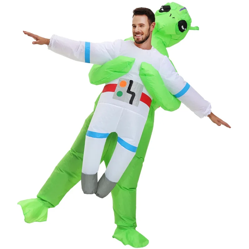 Tier Alien aufblasbar und Anzüge Astronauten Cosplay Anzug Kleid Cary Maskottchen Maskottchen Halloween Party lustige Anzüge für Erwachsene