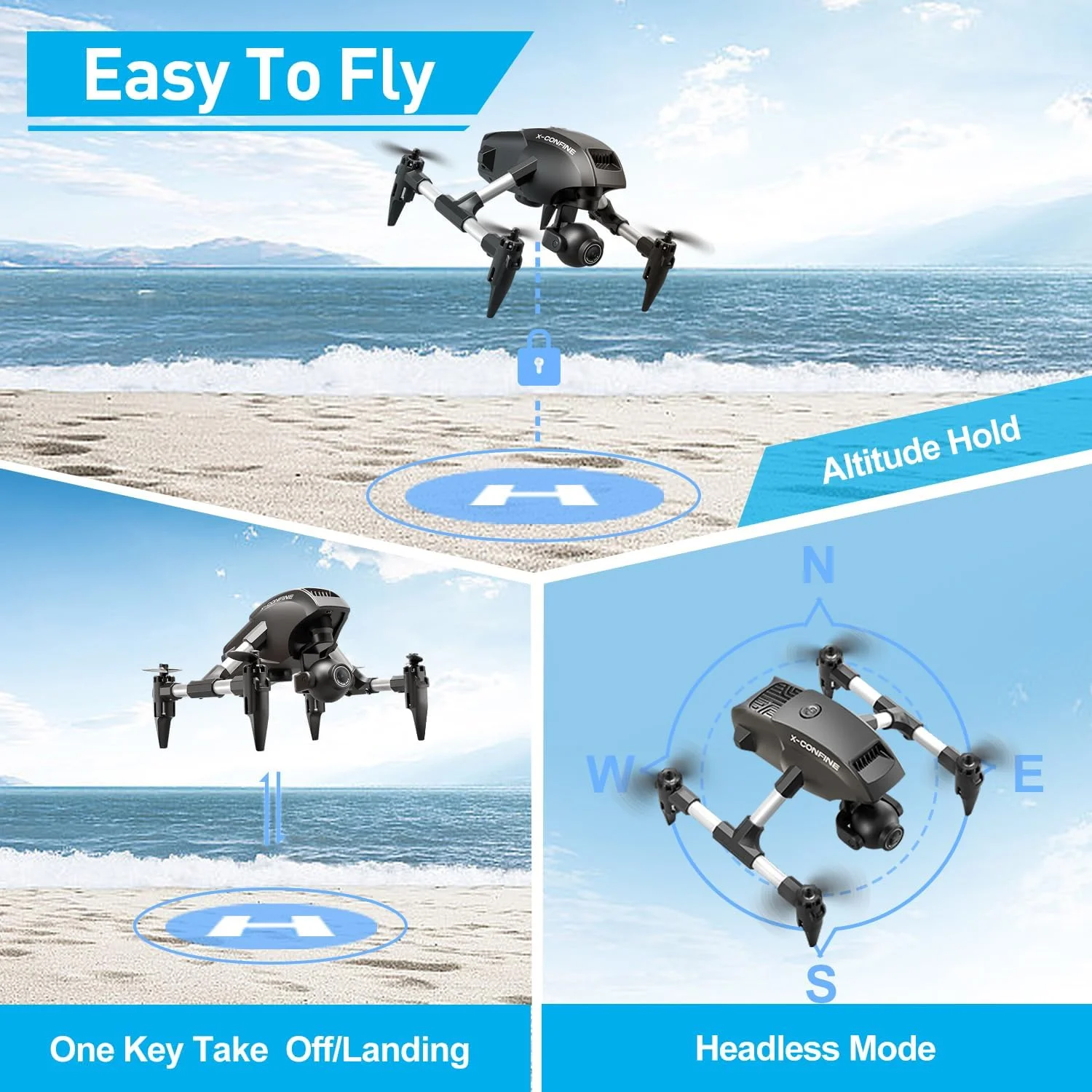 2025 جديد V42 واي فاي طائرة بدون طيار FPV زاوية واسعة HD 4K/1080P ارتفاع الكاميرا عقد كوادكوبتر RC هليكوبتر طائرات بدون طيار لعبة هدية للأطفال البالغين