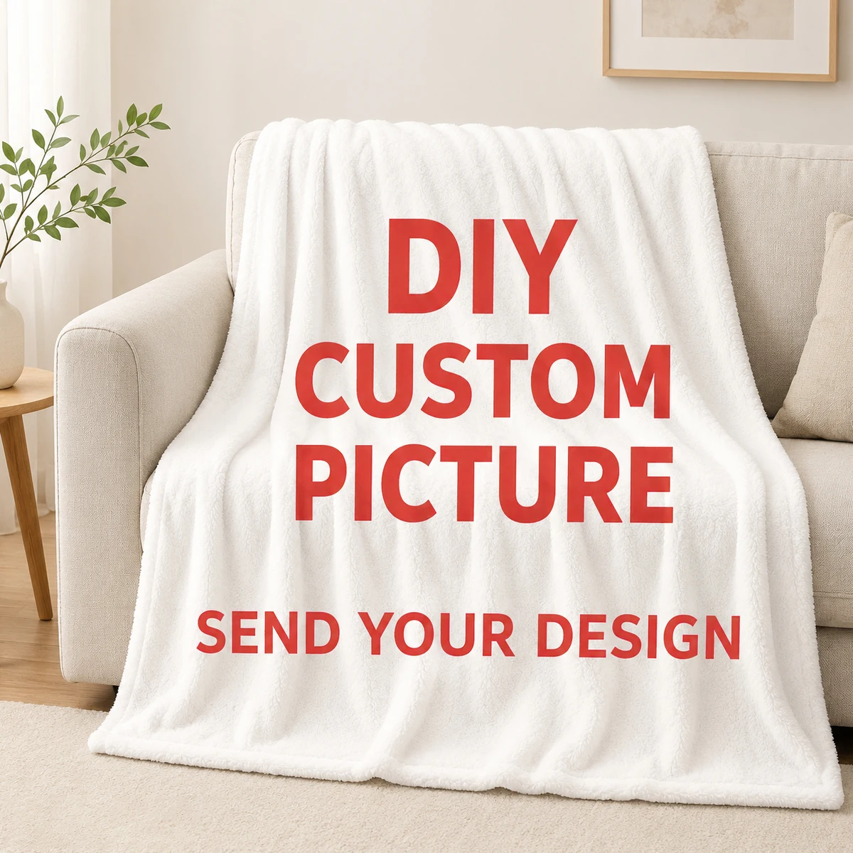 Custom Photo Flannel Blanket, Soft & Warm All-Season Use for Home, Car and Outdoors. Ideal Gift for All Special Occasions