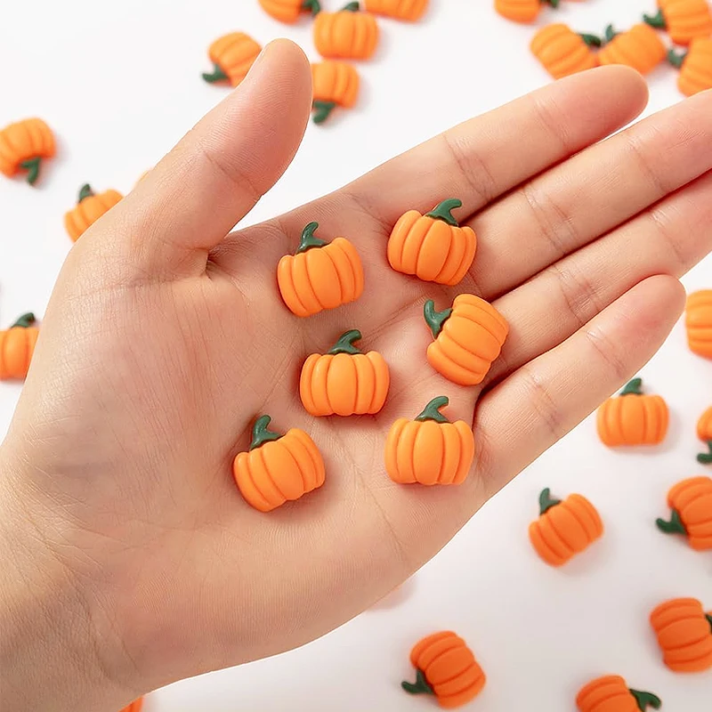 10/20Pcs Mini Resin Pumpkins Miniatures, Fake Fruit Vegetables for Thanksgiving Day Autumn Home DIY Craft Decoration Supplies