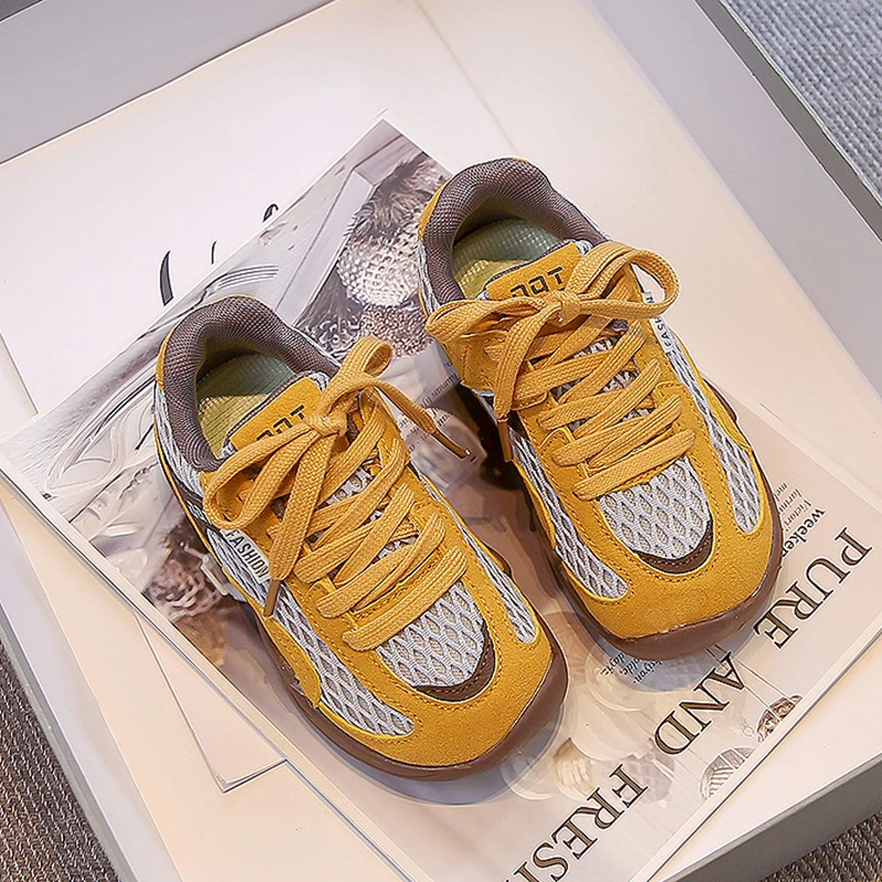 2025 الخريف الفتيات لينة ومريحة حذاء كاجوال جديد أطفال أحذية رياضية لينة سوليد المضادة للانزلاق الأولاد شبكة أحذية بسيطة متعددة الاستخدامات #4