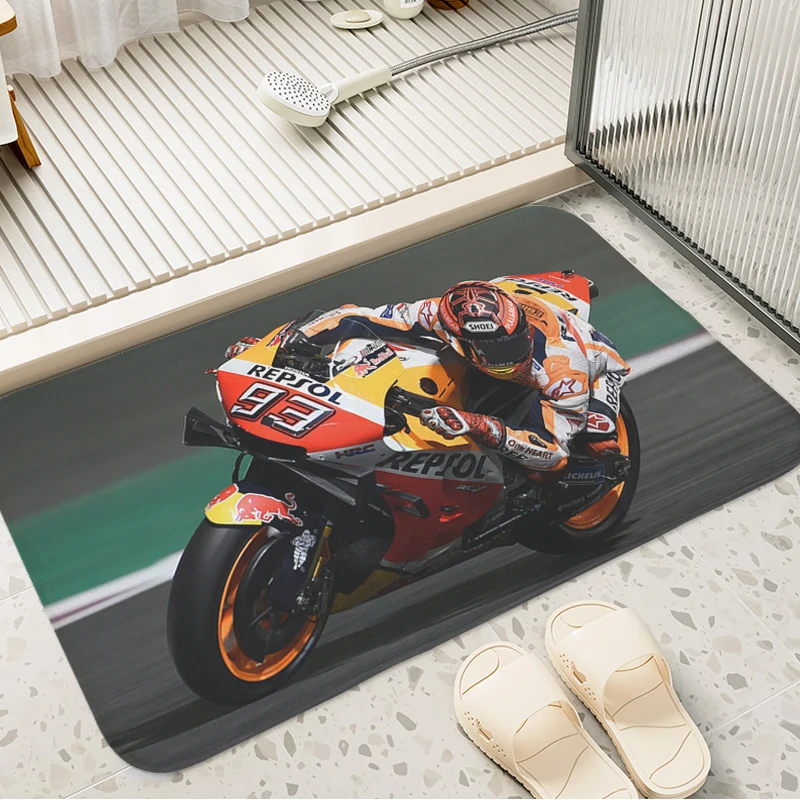 Bathroom Mat Slip-resistant T-Marc T-Marquez Balcony Hallway Room Floor Carpet Kitchen Rug Custom Doormat Entrance Door Home